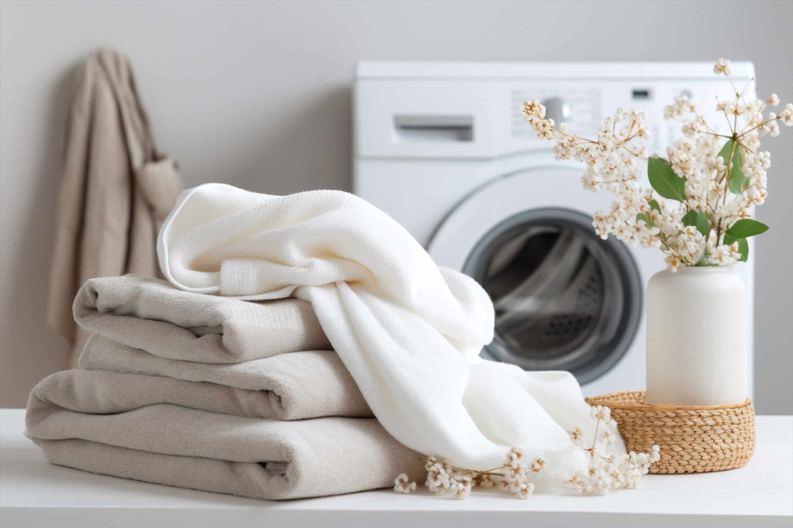 po praniu bielizna jest śnieżnobiała.