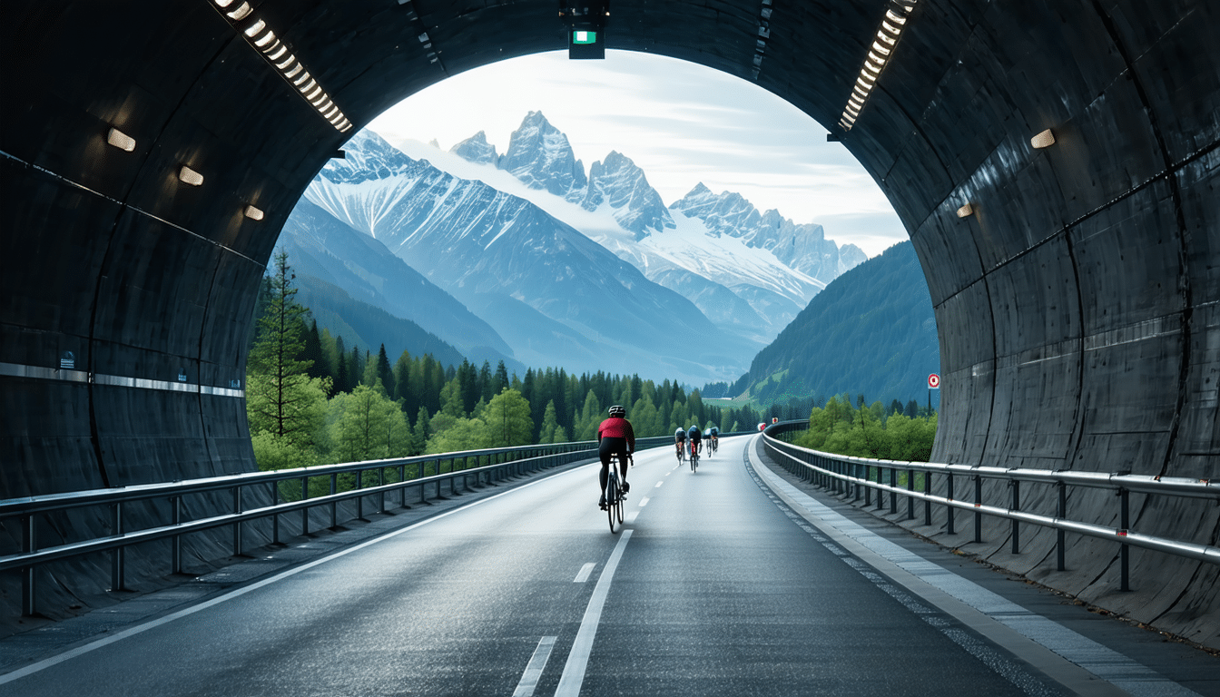 austria buduje tunel rowerowy pod alpami, oferując 25 km jazdy rowerem zamiast samochodem dla ekologicznej i szybkiej podróży.