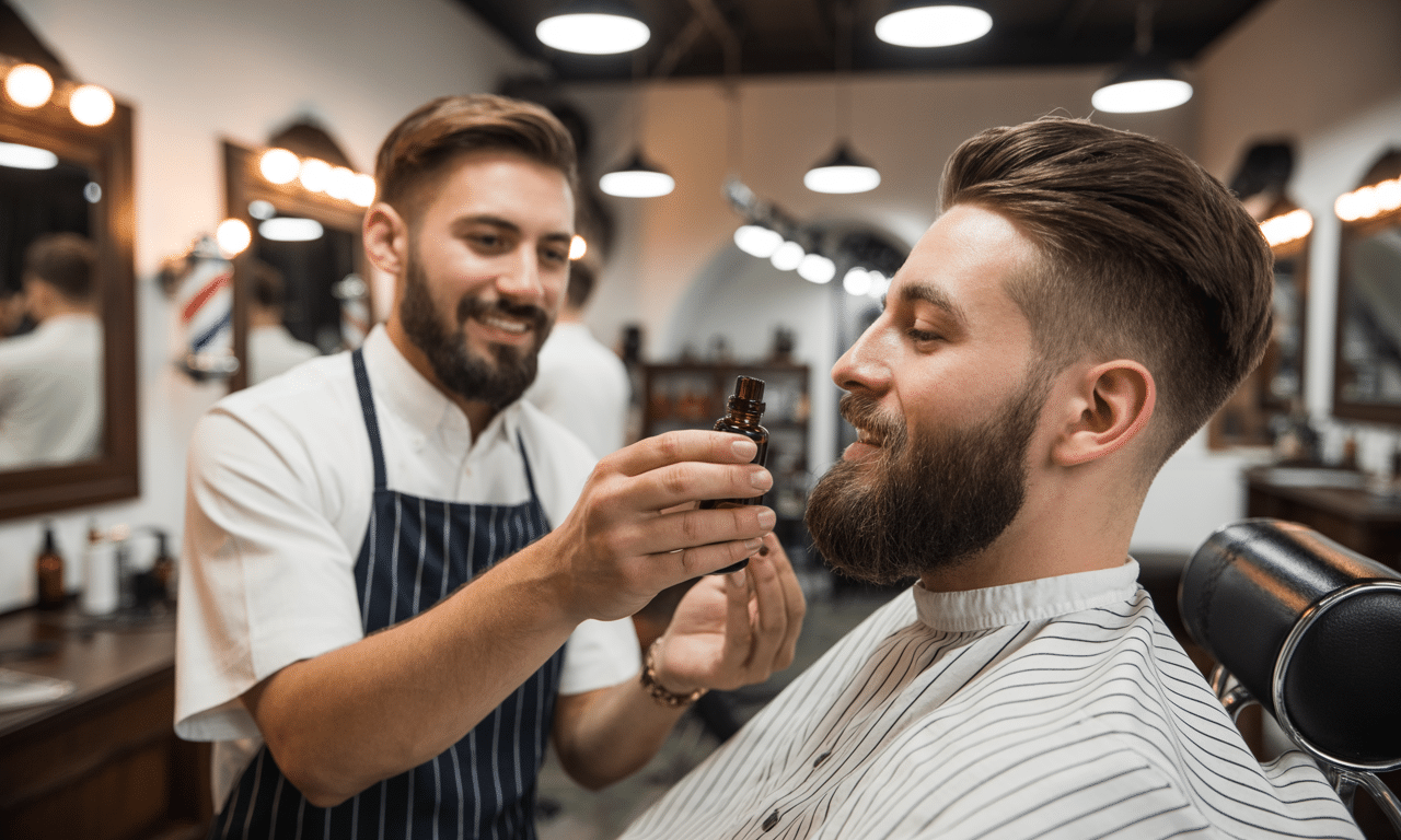 barberzy wyjaśniają, dlaczego nakładanie olejku do brody na wilgotną skórę jest kluczowe dla nawilżenia, miękkości i zdrowia brody.