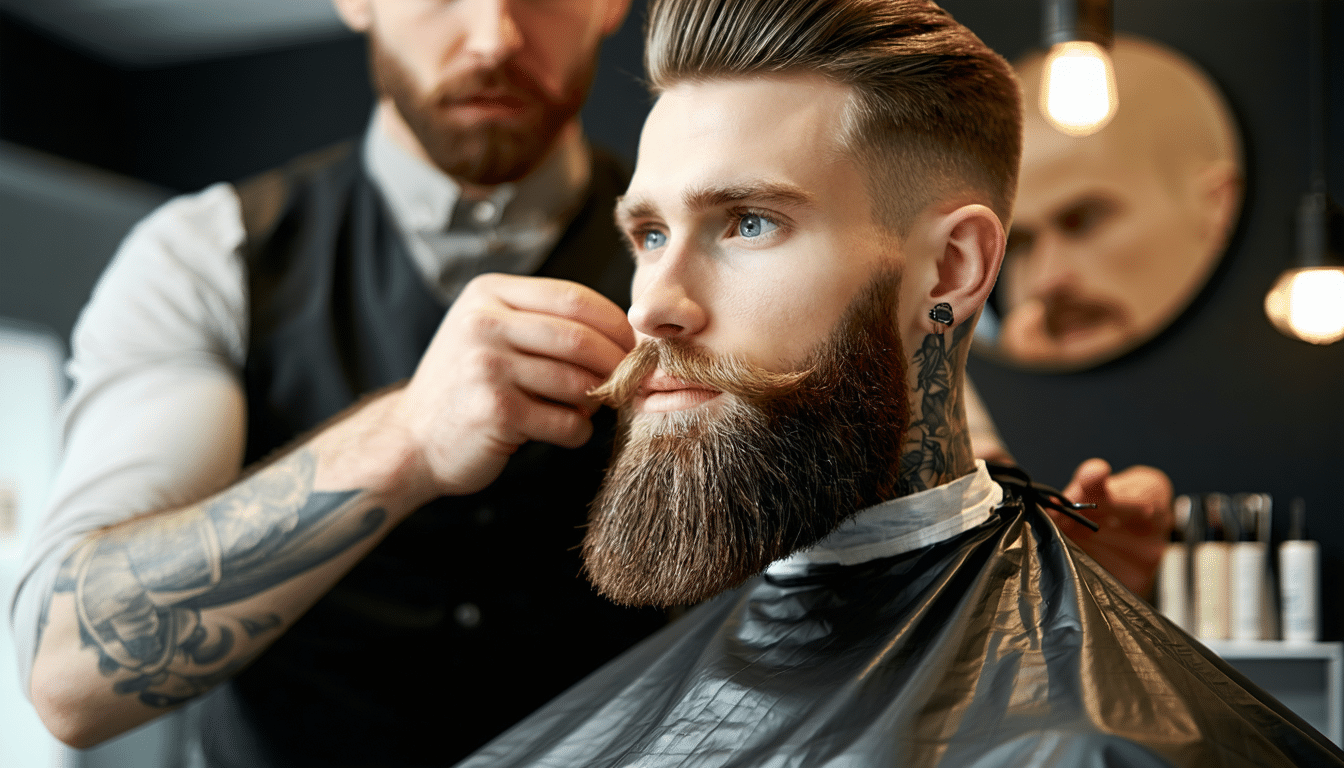 barberzy wyjaśniają, jak ten styl zarostu pomaga wizualnie korygować asymetrię twarzy, podkreślając naturalne rysy i poprawiając proporcje.