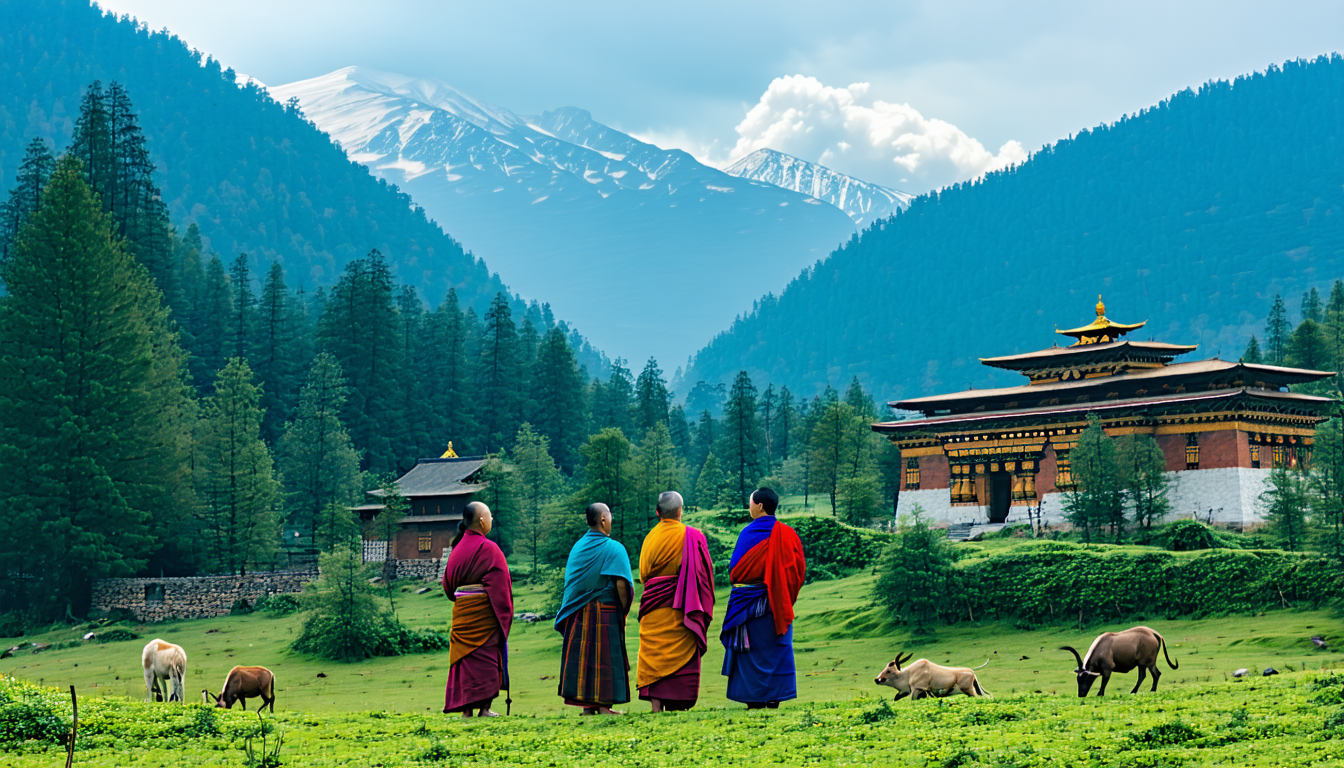 bhutan to jedyny kraj na świecie z ujemną emisją co2, który właśnie odmówił budowy lotniska, podkreślając swoje zaangażowanie w ochronę środowiska i zrównoważony rozwój.