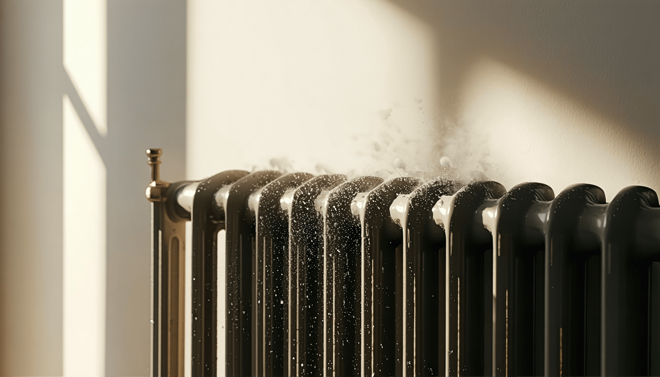 dowiedz się, jak kurz obniża wydajność grzejników o 25% i dlaczego warto czyścić je przynajmniej raz na sezon, aby zapewnić optymalne ogrzewanie.