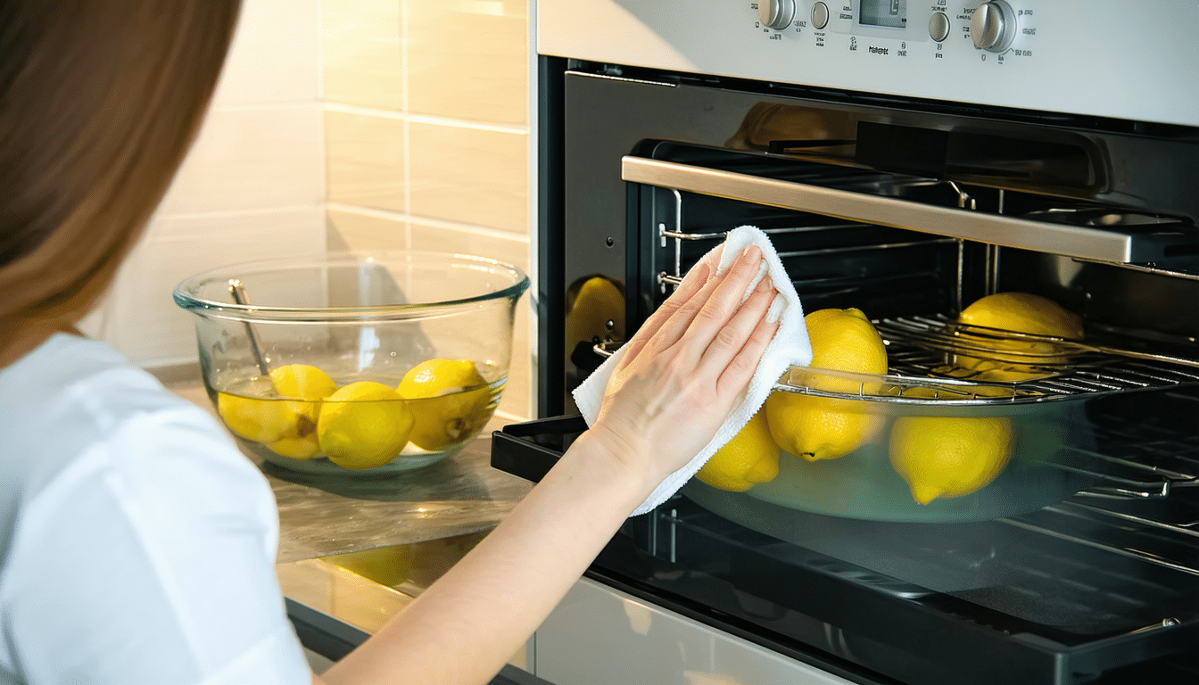 odkryj prosty trik na czyszczenie piekarnika za pomocą ciepłej wody i cytryny, który ułatwi ci walkę z uporczywym brudem i sprawi, że twój piekarnik będzie jak nowy.