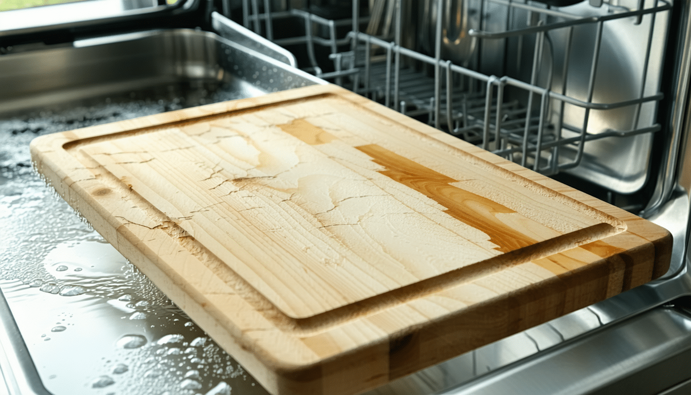 dowiedz się, dlaczego mycie drewnianej deski do krojenia w zmywarce może ją uszkodzić i jak prawidłowo o nią dbać, aby służyła ci dłużej.