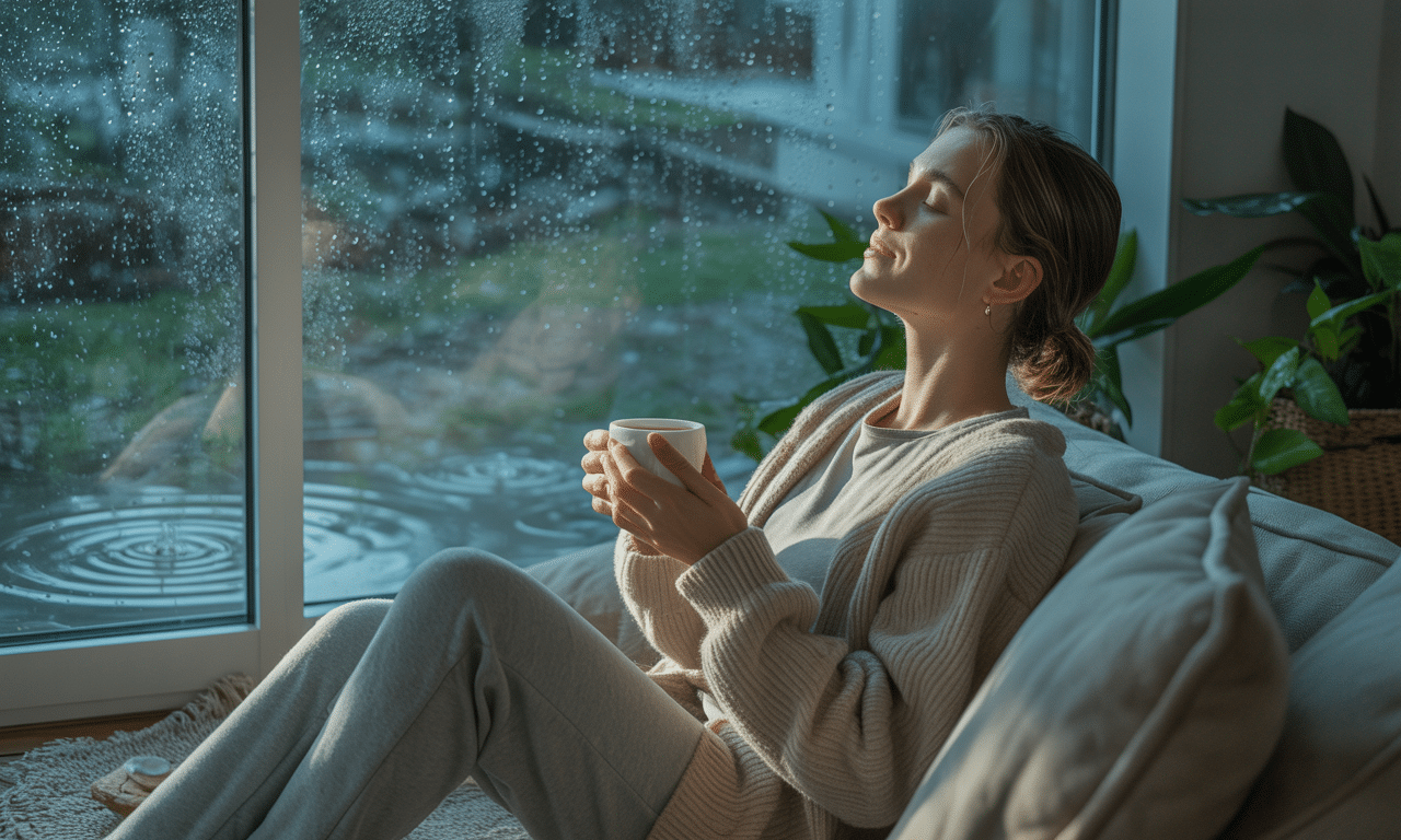 odkryj, dlaczego miłośnicy dźwięku deszczu szybciej osiągają stan relaksu i jak ten naturalny odgłos wpływa na redukcję stresu oraz poprawę samopoczucia.