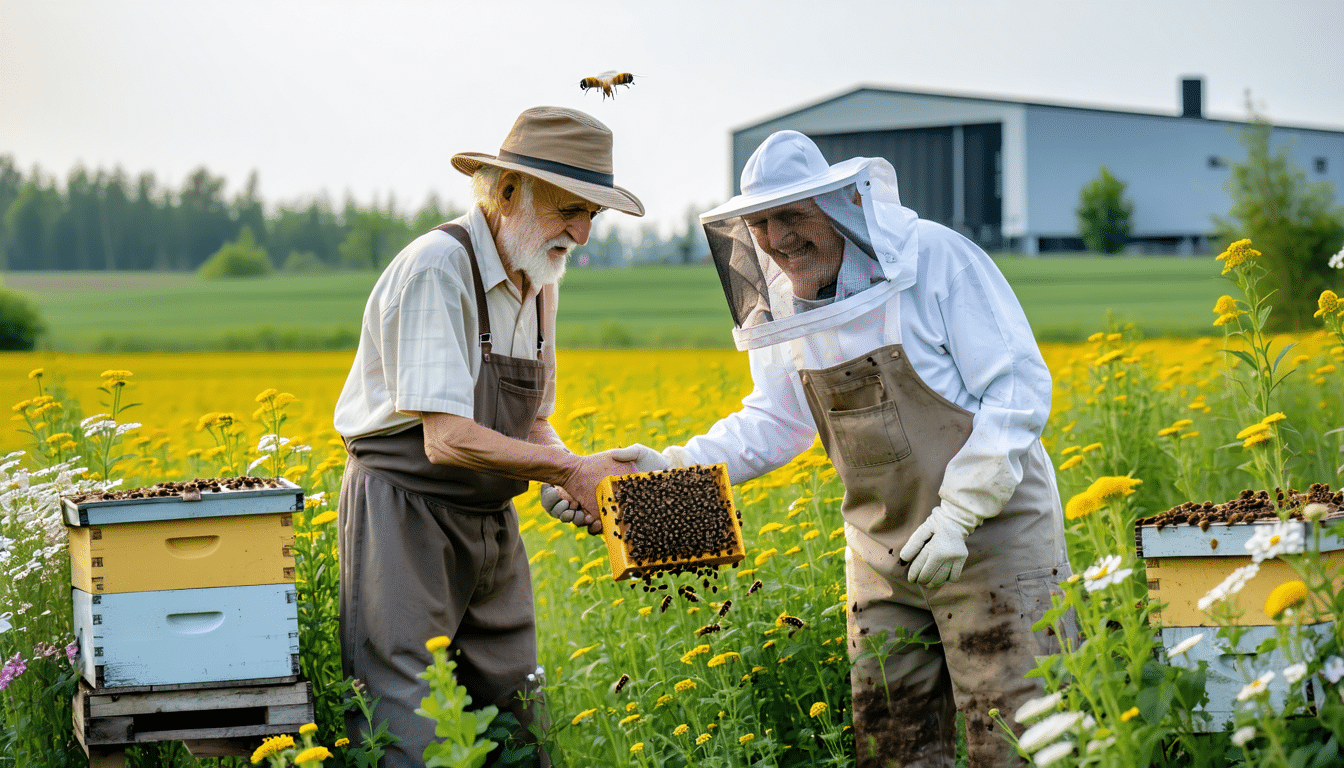 emeryt udostępnia pszczelarzowi swoją ziemię, ale fiskus nakazuje zapłacić podatek rolny, co wywołuje podziały w kraju.