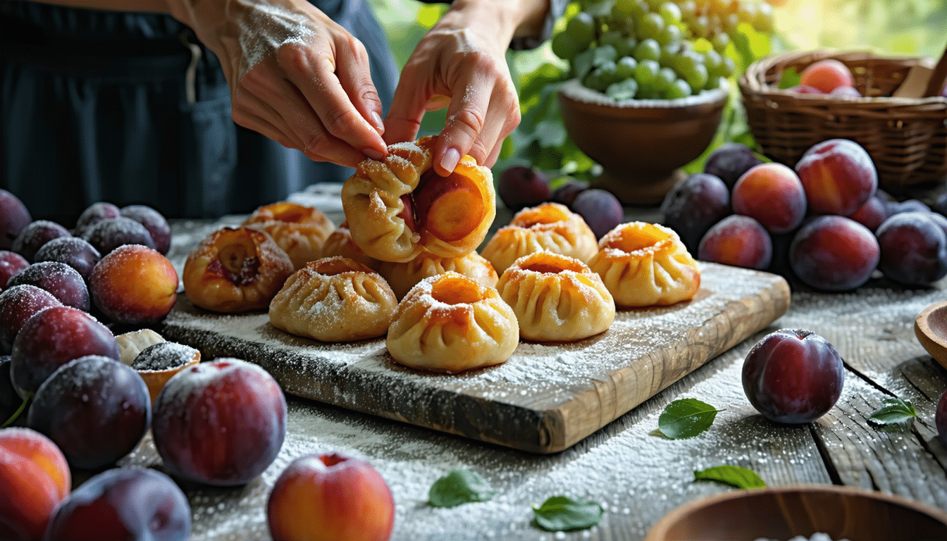 przygotowuję knedle ze śliwkami pod koniec lata, kiedy owoce są najtańsze i najsłodsze, aby cieszyć się ich wyjątkowym smakiem.