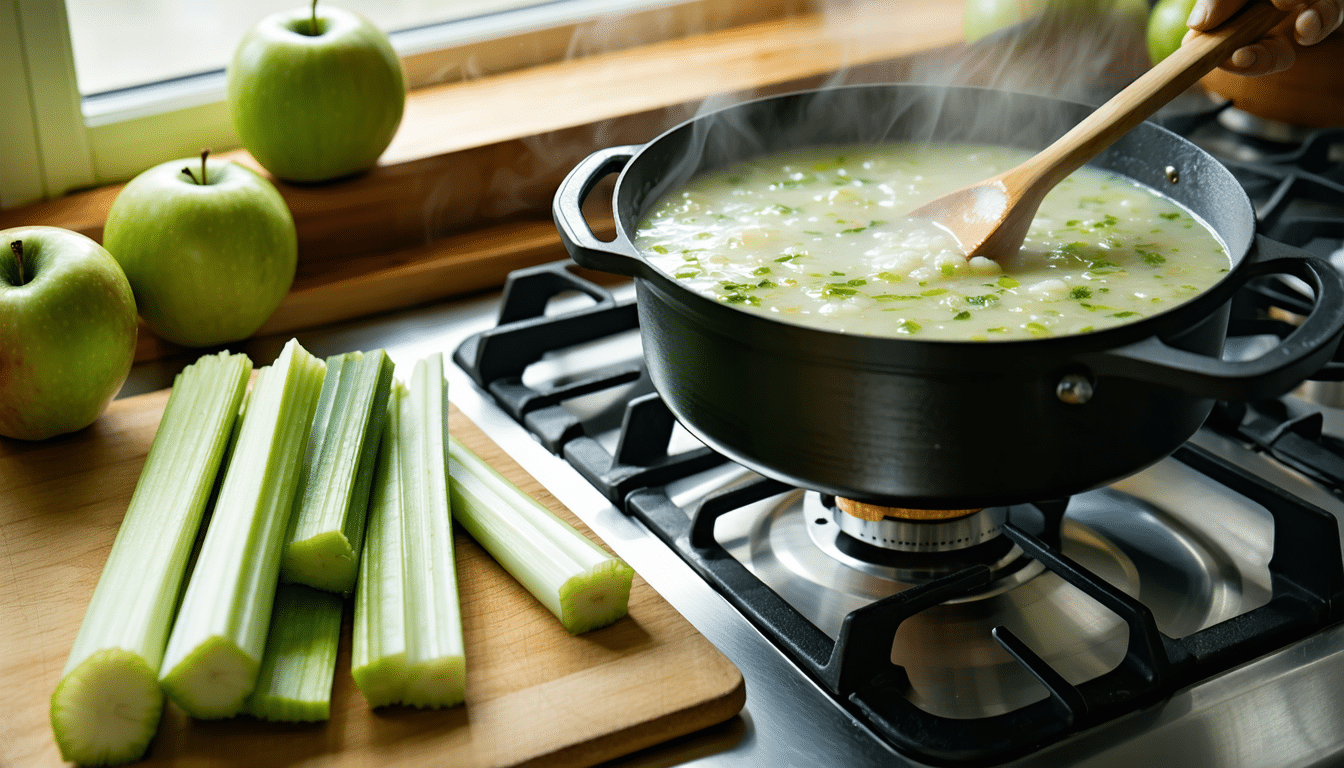 gotuję zupę z selera i jabłek – niezwykłe i smaczne połączenie smaków, które zawsze zachwyca moich gości. sprawdź przepis na tę wyjątkową zupę!