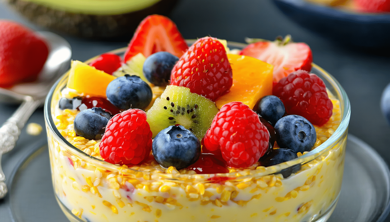 przygotuj ten budyń jaglany z owocami - zdrowy i pyszny deser, który smakuje jak prawdziwy krem. idealny na każdą okazję!