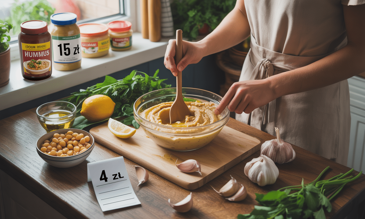 gotuję pyszny hummus w domu za jedyne 4 zł – znacznie taniej niż w sklepie, gdzie mniejsza porcja kosztuje 15 zł. sprawdź przepis i oszczędzaj!