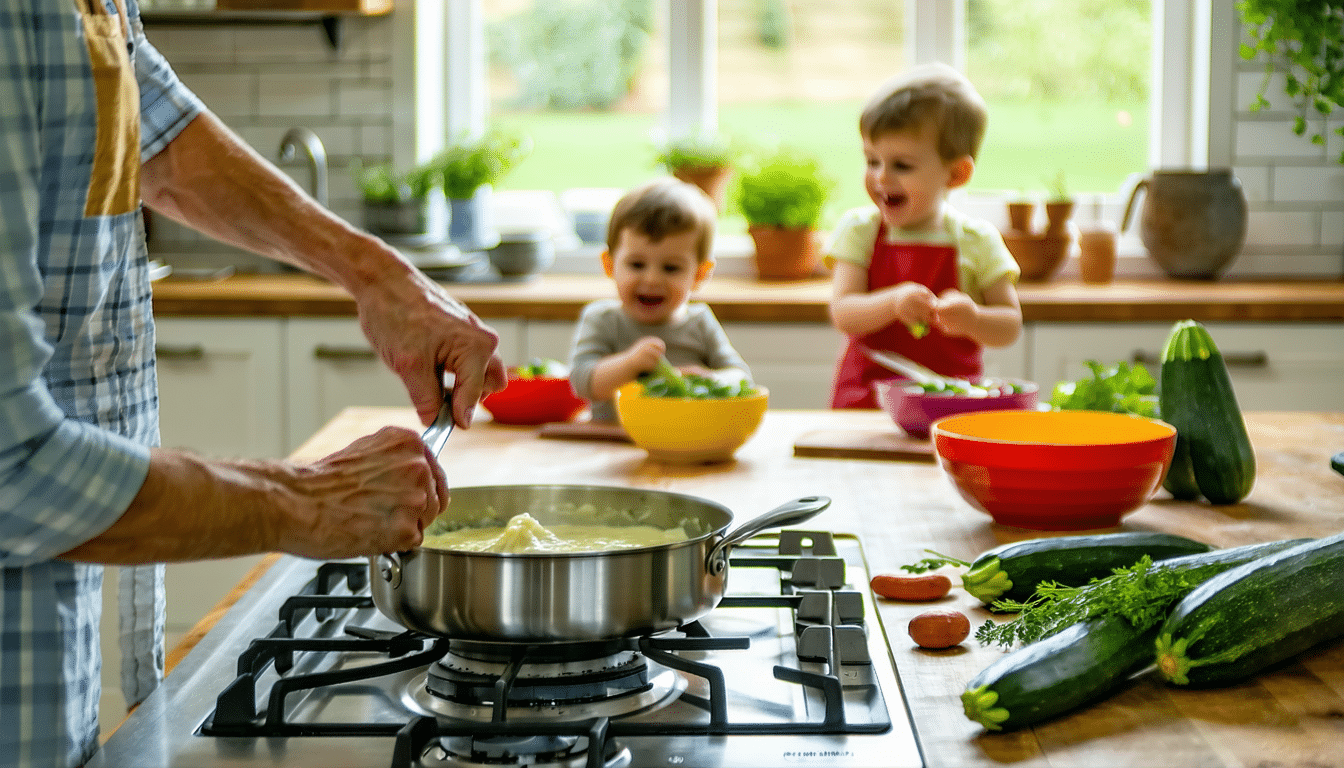 przepis na pyszny mus z cukinii na obiad, który dzieci pokochają, nie zdając sobie sprawy, co jedzą. zdrowe i smaczne danie dla całej rodziny.