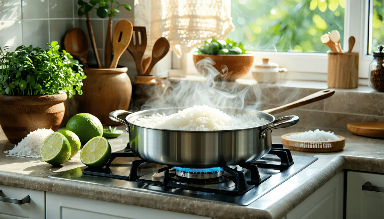 poznaj smak tajlandii w polskiej kuchni dzięki przepisowi na ryż jaśminowy z kokosem i limonką – prosty i aromatyczny sposób na egzotyczne danie.