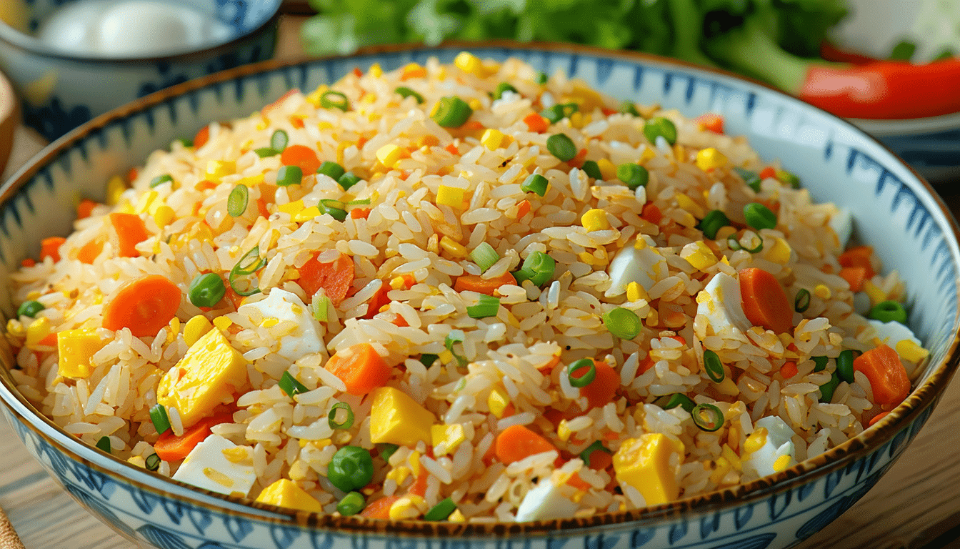 szybki przepis na ryż smażony z warzywami i jajkiem - pyszna kolacja gotowa w 10 minut, smakująca jak z najlepszej restauracji.