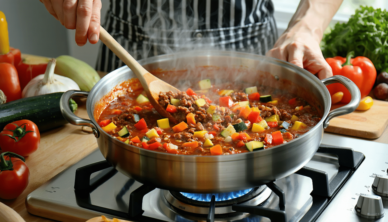gotuję ten sos boloński z warzywami, aby łatwo i smacznie przemycić warzywa do diety dzieci. idealny przepis dla rodziców dbających o zdrowie swoich pociech.