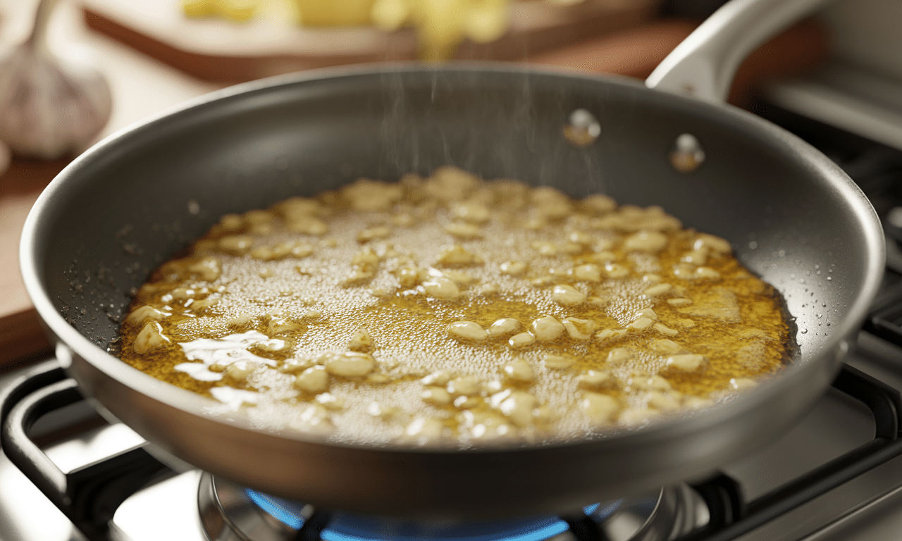 szybki przepis na sos czosnkowo-maślany w 5 minut, który odmieni każde danie z patelni i doda mu wyjątkowego smaku.