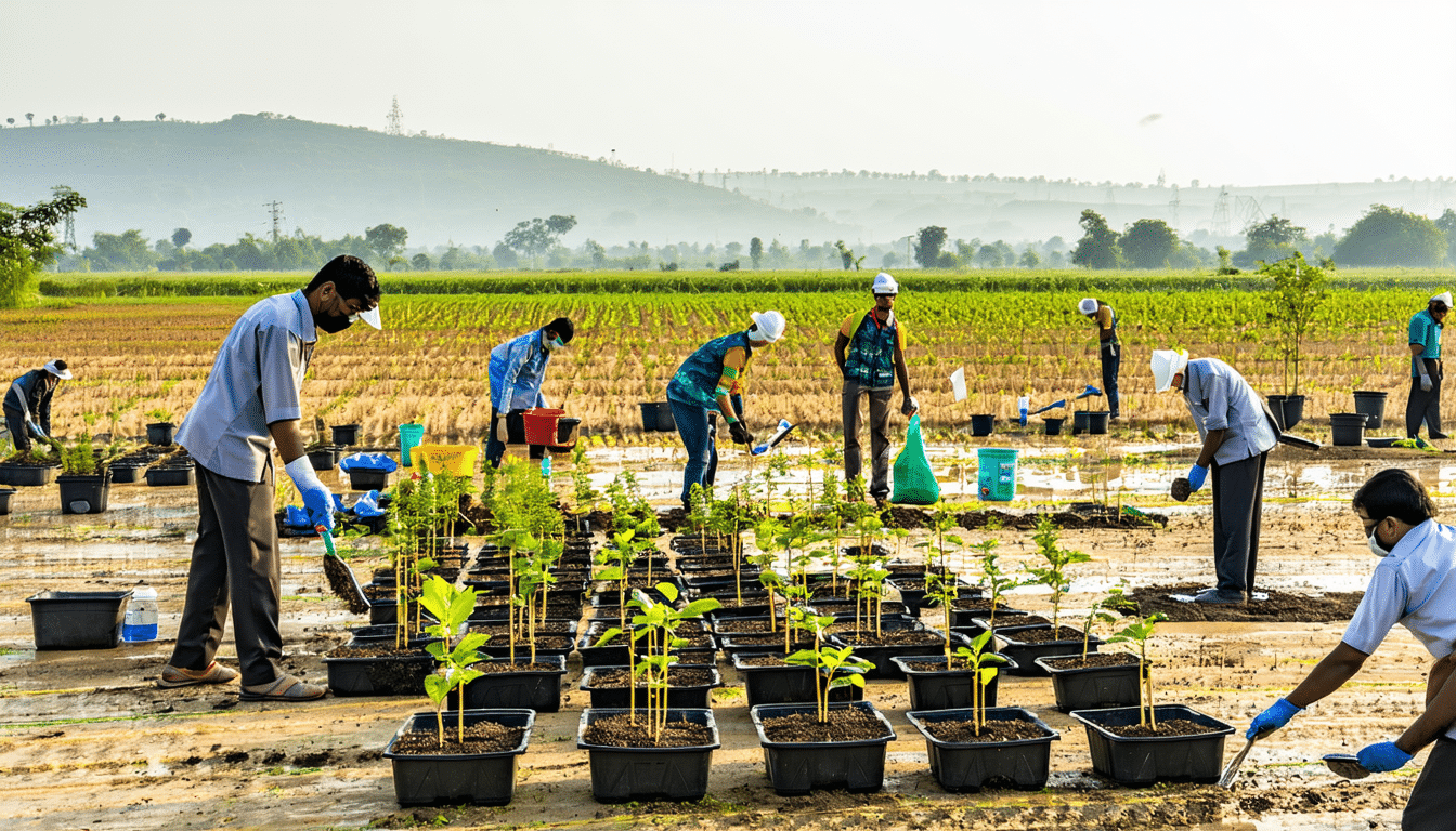 indie ustanowiły nowy rekord, przesadzając 250 milionów drzew w ciągu jednego dnia – ogromny krok w ochronie środowiska i zalesianiu.
