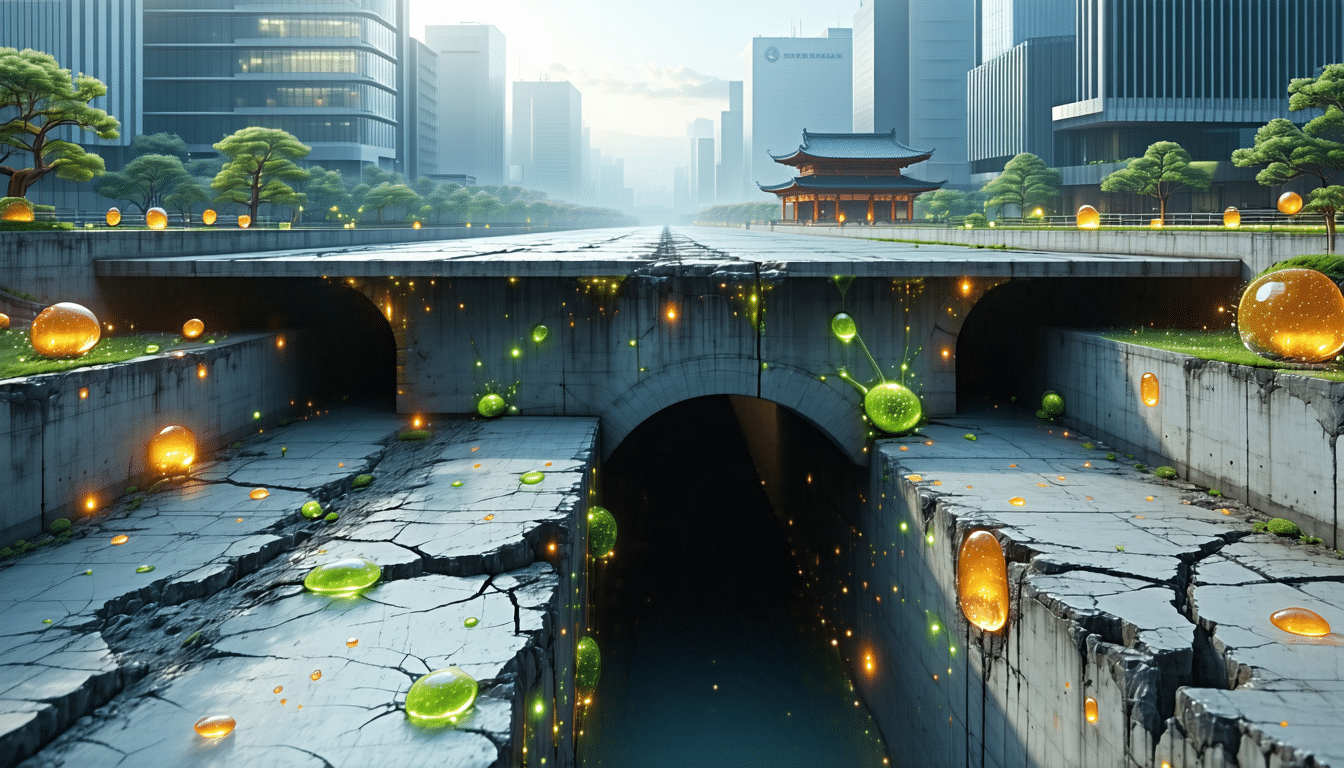 japonia opracowała innowacyjny beton samonaprawiający się dzięki zastosowaniu bakterii, co rewolucjonizuje budownictwo i zwiększa trwałość konstrukcji.