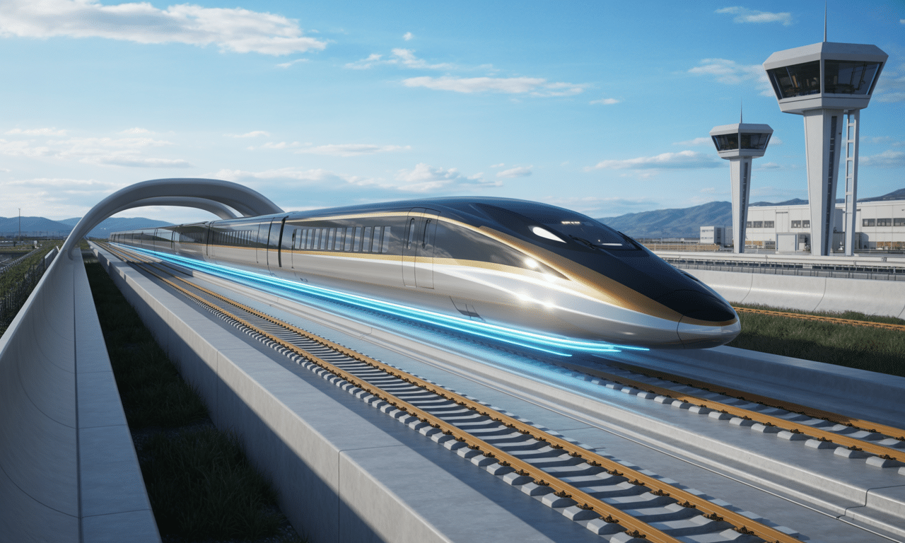 japonia testuje nowy pociąg na poduszce magnetycznej osiągający prędkość 600 km/h, rewolucjonizując transport kolejowy przyszłości.