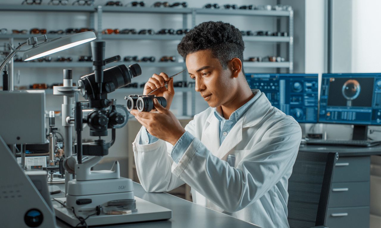 poznaj historię technika optycznego, który zarabia 9 300 zł i ma szansę na dalszy rozwój kariery. dowiedz się, jak osiągnąć sukces w branży optycznej!