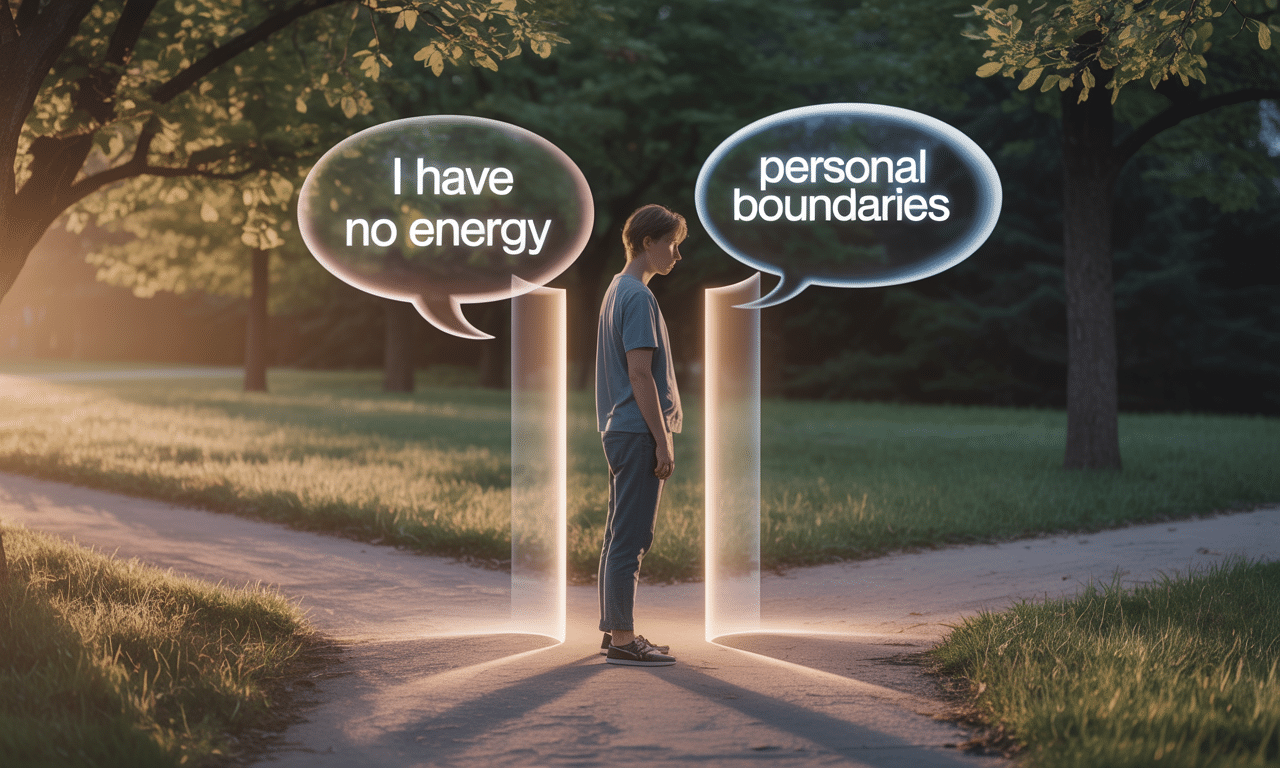 odkryj, jak unikanie powiedzenia „nie chcę” i mówienie „nie mam na to energii” wpływa na wyznaczanie prawdziwych granic w życiu.