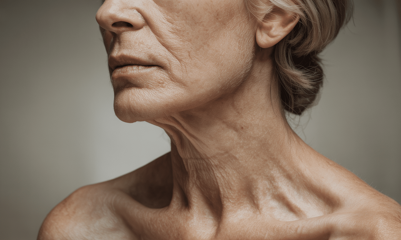 mam 65 lat i zauważyłam, że skóra na szyi stała się luźna. dowiedz się, jak utrata elastyczności skóry zaczyna się wcześniej, niż myślisz, i jakie metody pomogą ci zachować młody wygląd.