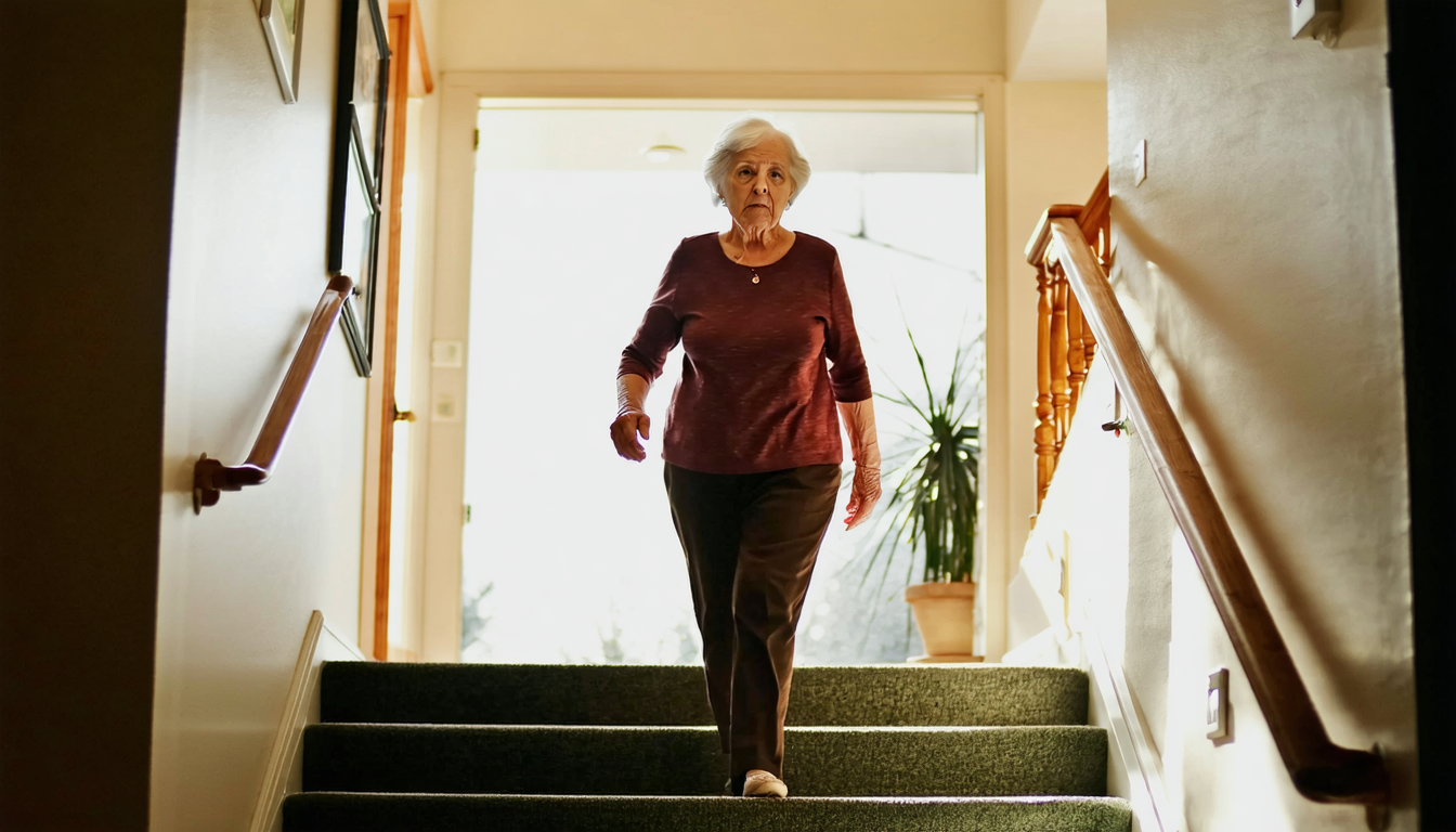 mam 66 lat i zauważyłem, że schodzenie po schodach w dół jest trudniejsze niż w górę. dowiedz się, dlaczego kolana reagują inaczej i jak sobie z tym radzić.