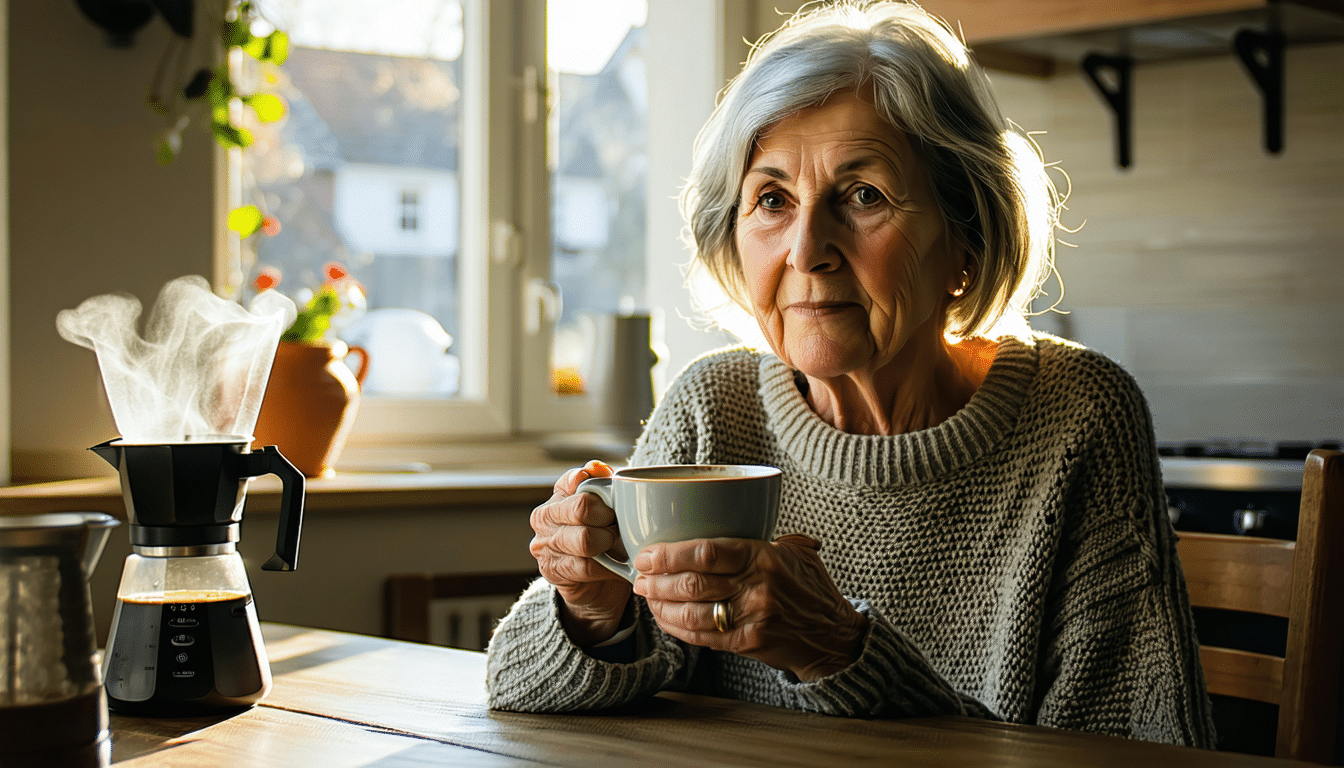 mam 66 lat i zauważyłam drżenie rąk podczas porannej kawy, ale okazało się, że kofeina nie była przyczyną problemu.