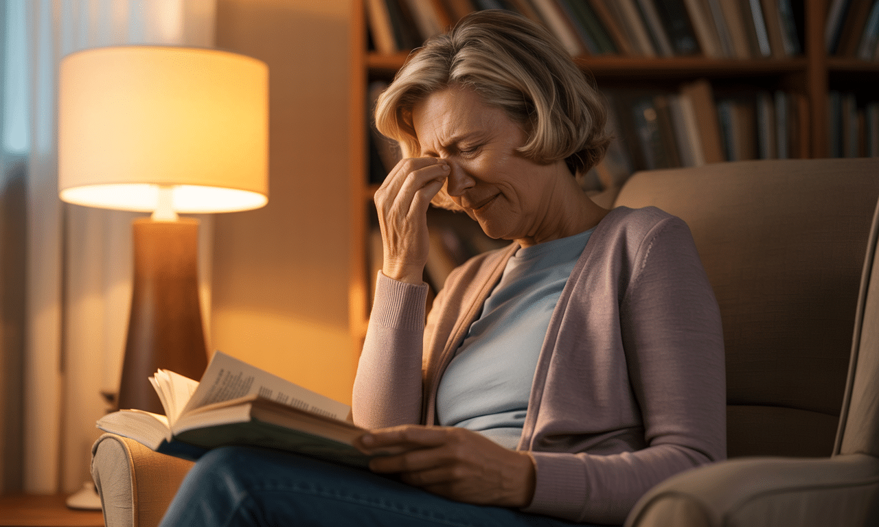 mam ponad 60 lat i odczuwałem pieczenie oczu po dłuższym czytaniu. okazało się, że problem nie tkwił w okularach, lecz w niewłaściwym oświetleniu. dowiedz się, jak poprawne światło może chronić wzrok i zapewnić komfort podczas czytania.