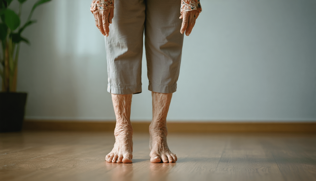 mam ponad 65 lat i doświadczam niestabilności chodzenia bez butów z powodu utraty propriocepcji stopy. dowiedz się, jak ta zmiana wpływa na równowagę i codzienne funkcjonowanie.