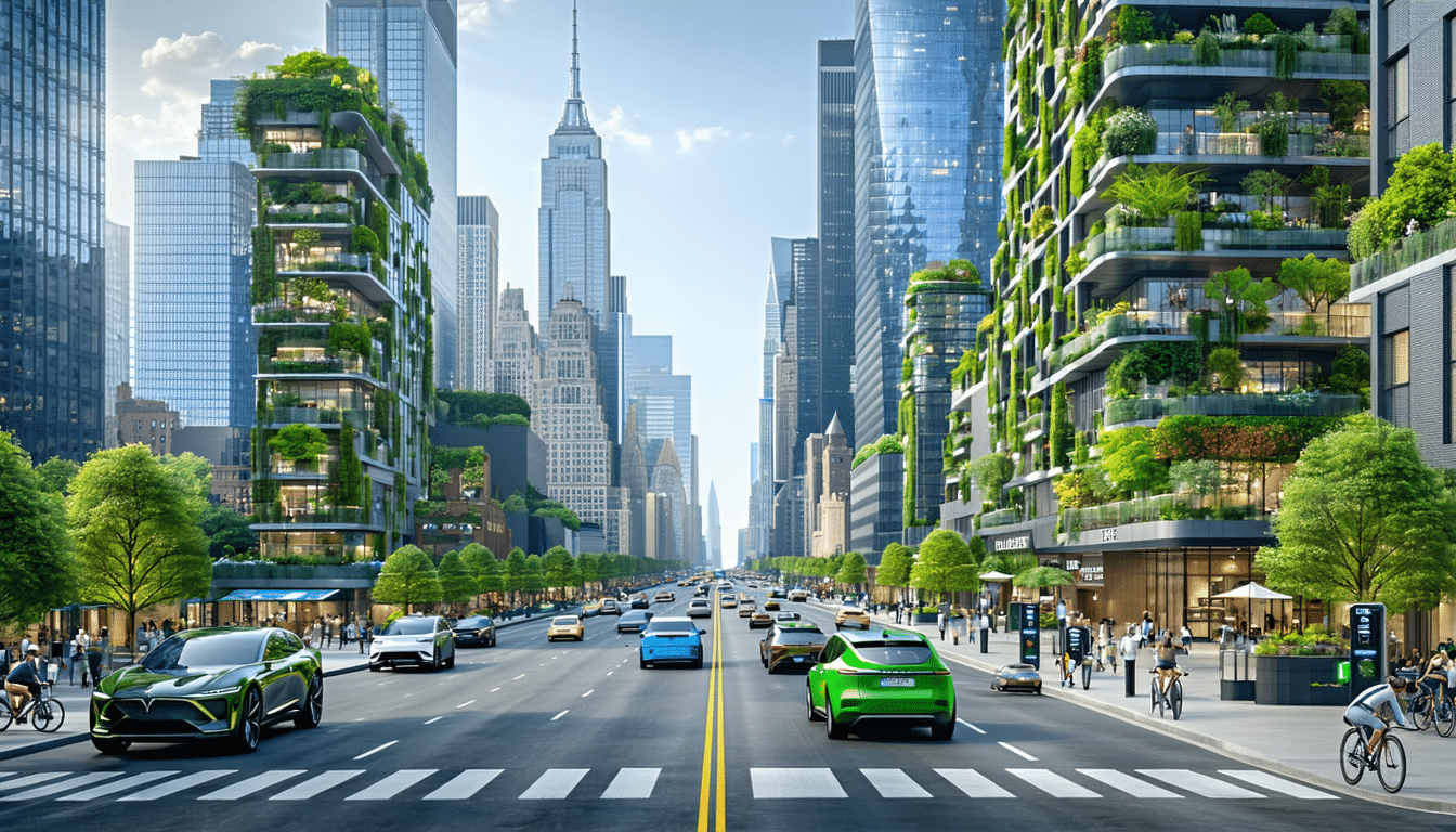 nowy jork zakazuje samochodów spalinowych na manhattanie od 2030 roku, aby poprawić jakość powietrza i wspierać zrównoważony rozwój miasta.