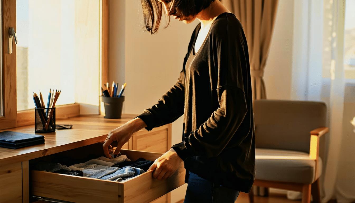 poznaj psychologiczną interpretację organizowania szuflad jako mechanizmu obronnego stosowanego w chwilach smutku. dowiedz się, jak porządek pomaga radzić sobie z emocjami.