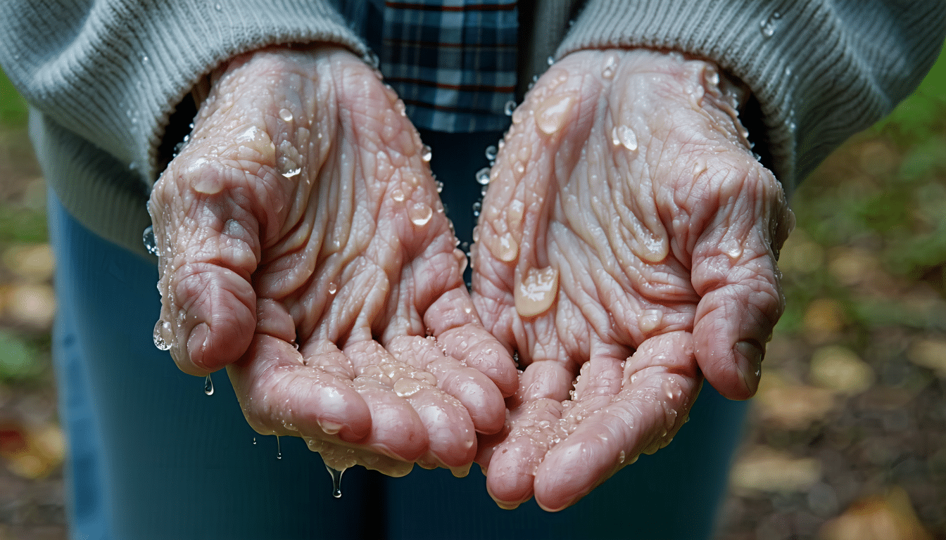 dowiedz się, dlaczego po 60. roku życia pojawia się pot na dłoniach bez wyraźnej przyczyny oraz jak układ wegetatywny wpływa na te objawy.