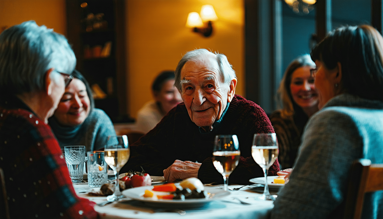 po 65. roku życia kolacje z przyjaciółmi mogą być męczące. poznaj neurologiczne przyczyny tego zmęczenia i dowiedz się, jak sobie z nim radzić.