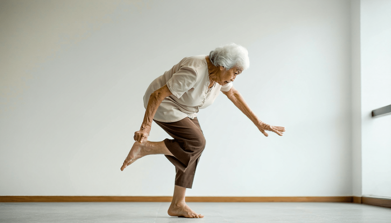 po 65. roku życia utrata zdolności utrzymania równowagi na jednej nodze jest pierwszym sygnałem osłabienia mięśni i koordynacji. dowiedz się, co tracisz najpierw i jak to może wpływać na codzienne życie.