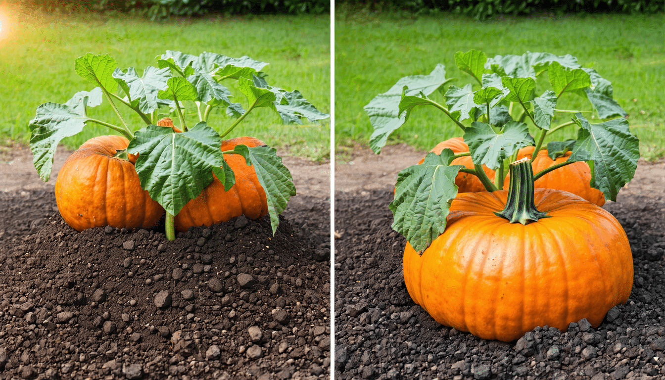 przeczytaj, jak posadzenie dyni na kompoście sprawiło, że rosły dwa razy szybciej niż na tradycyjnej grządce. odkryj skuteczne metody uprawy dyni!