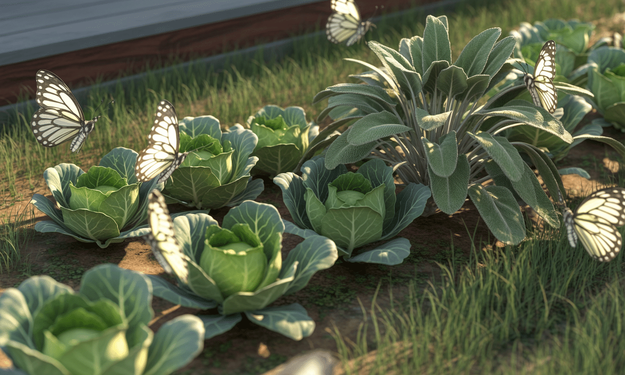 posadziłam szałwię obok kapusty, dzięki czemu motyle kapustniki omijały grządkę szerokim łukiem. sprawdź, jak naturalnie chronić kapustę przed szkodnikami.