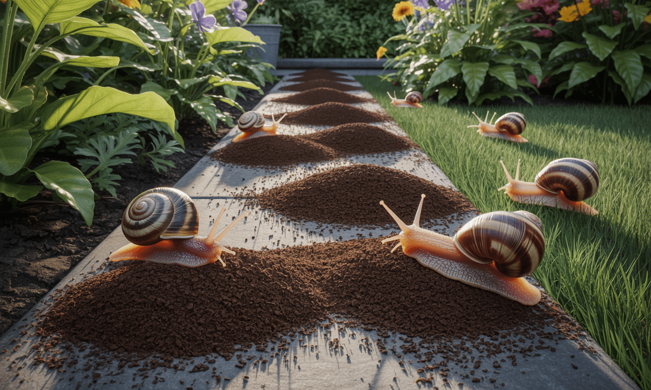 dowiedz się, jak rozsypanie kawy na ścieżkach w ogrodzie skutecznie odstrasza ślimaki i chroni rośliny przed szkodnikami.