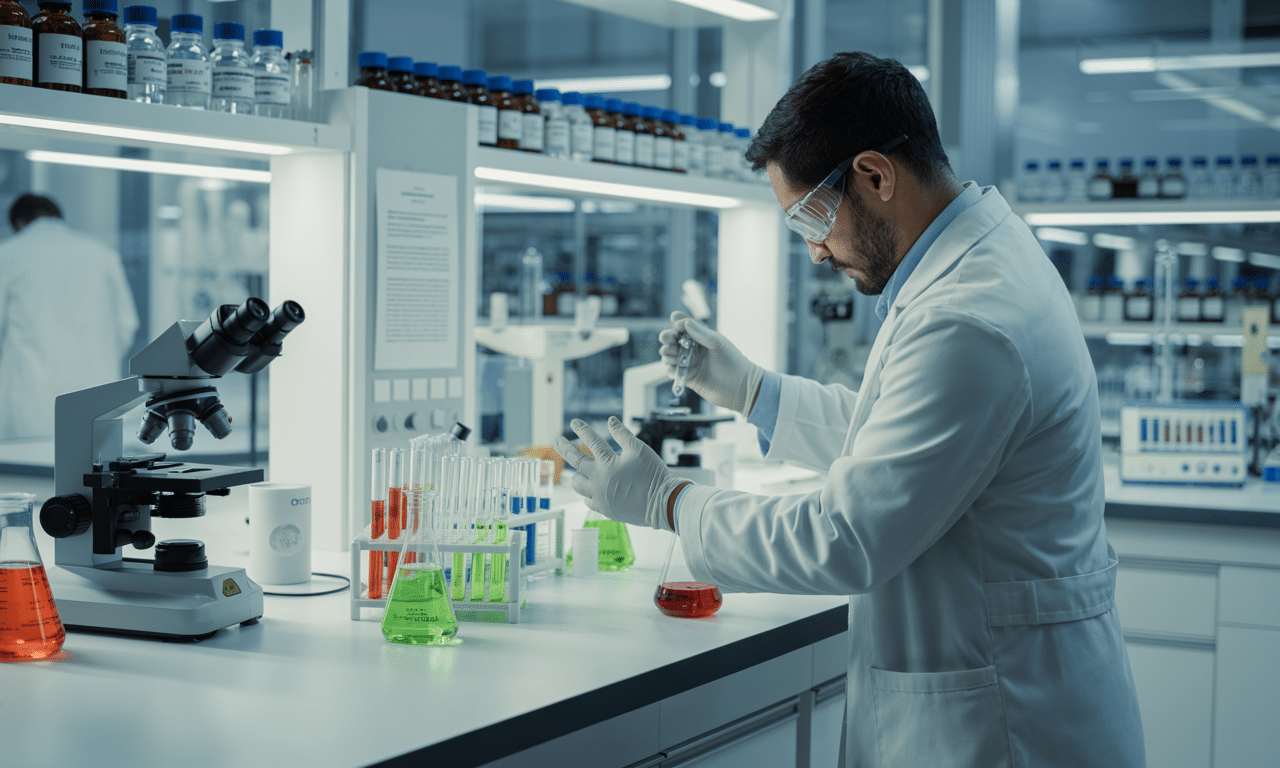 pracuję jako technik laboratoriów chemicznych i zarabiam 9 200 zł dzięki posiadanym certyfikatom. dowiedz się, jak certyfikaty mogą zwiększyć twoje zarobki w branży chemicznej.