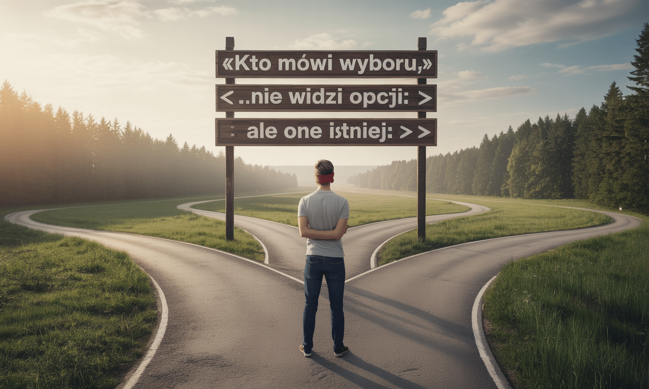psychologia wyjaśnia, że osoby twierdzące „nie mam wyboru” często nie dostrzegają dostępnych opcji, choć one faktycznie istnieją. odkryj, jak zmienić perspektywę i zauważyć możliwości.