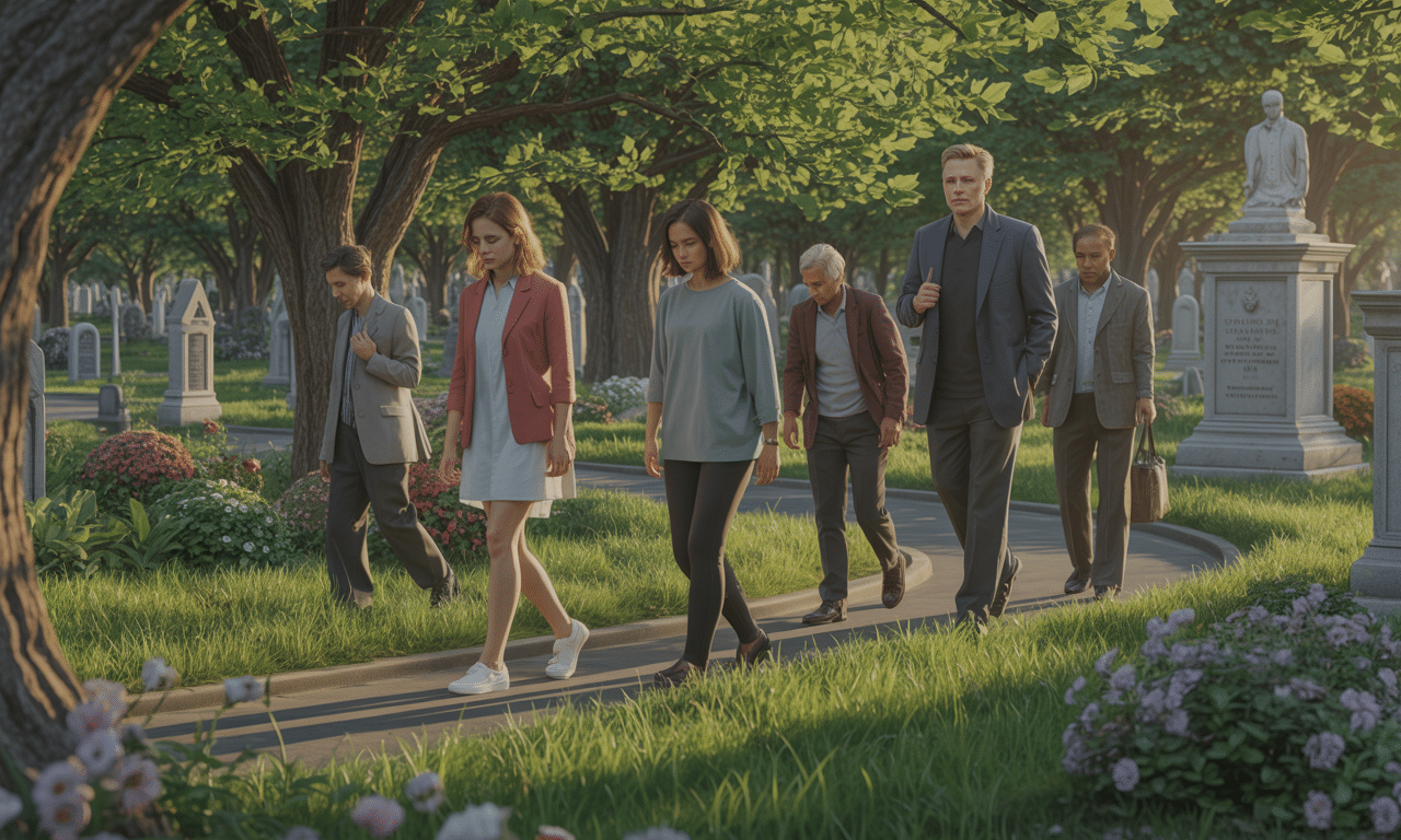 psychologia wyjaśnia, dlaczego ludzie odwiedzający cmentarze nie są morbidni, odkrywając pozytywne aspekty spacerów po tych miejscach i ich wpływ na zdrowie psychiczne.