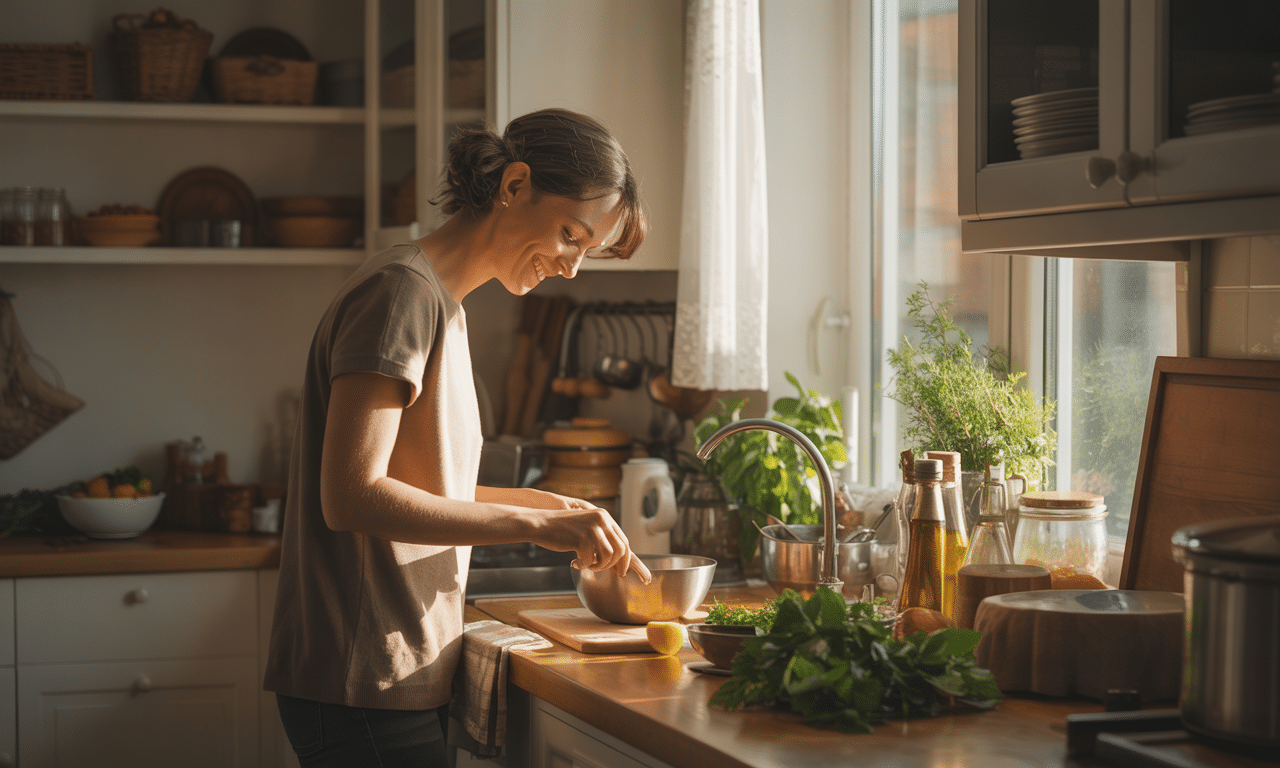 psychologia tłumaczy, dlaczego osoby, które lubią gotować tylko dla siebie, mają silną więź ze sobą i czerpią radość z samodzielnego gotowania.