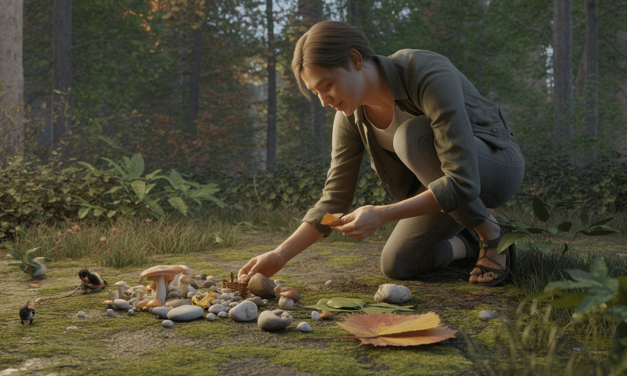 psychologia wyjaśnia, dlaczego miłośnicy zbierania kamieni, grzybów lub liści odczuwają głębszą więź z naturą i otaczającym ich światem.