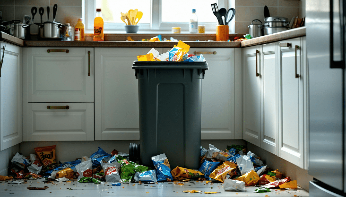 dowiedz się, jak niewłaściwe umieszczenie kosza na śmieci może zwiększać bałagan w kuchni i odkryj praktyczne rozwiązania, aby utrzymać porządek.