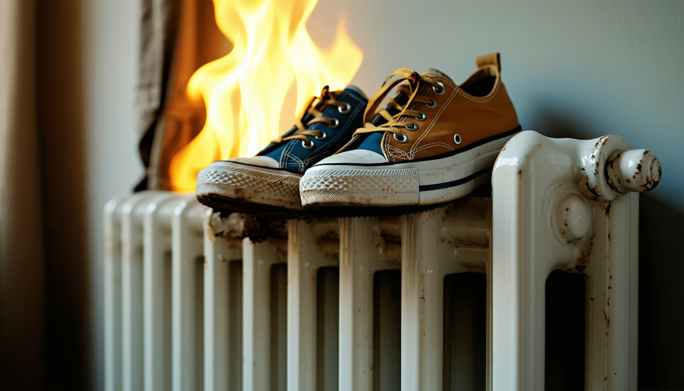 suszyłam buty na kaloryferze i nie wiedziałam, że to niszczy podeszwę i kształt obuwia. dowiedz się, dlaczego ta metoda może zaszkodzić twoim butom i jak je prawidłowo suszyć.
