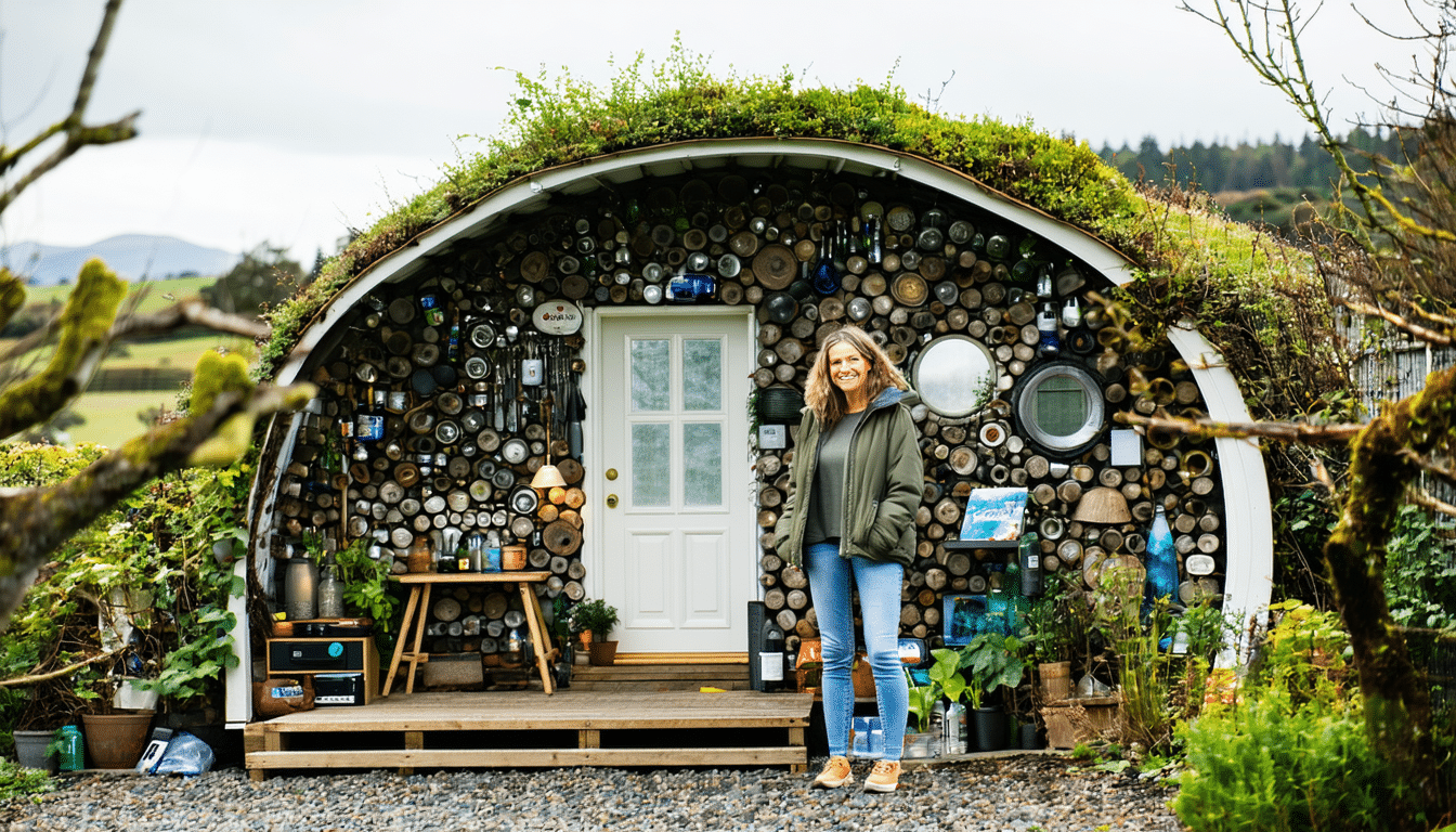 poznaj historię kobiety z nowej zelandii, która zbudowała własny dom za 35 000 zł, wykorzystując odpady. inspirująca opowieść o kreatywności i oszczędności.