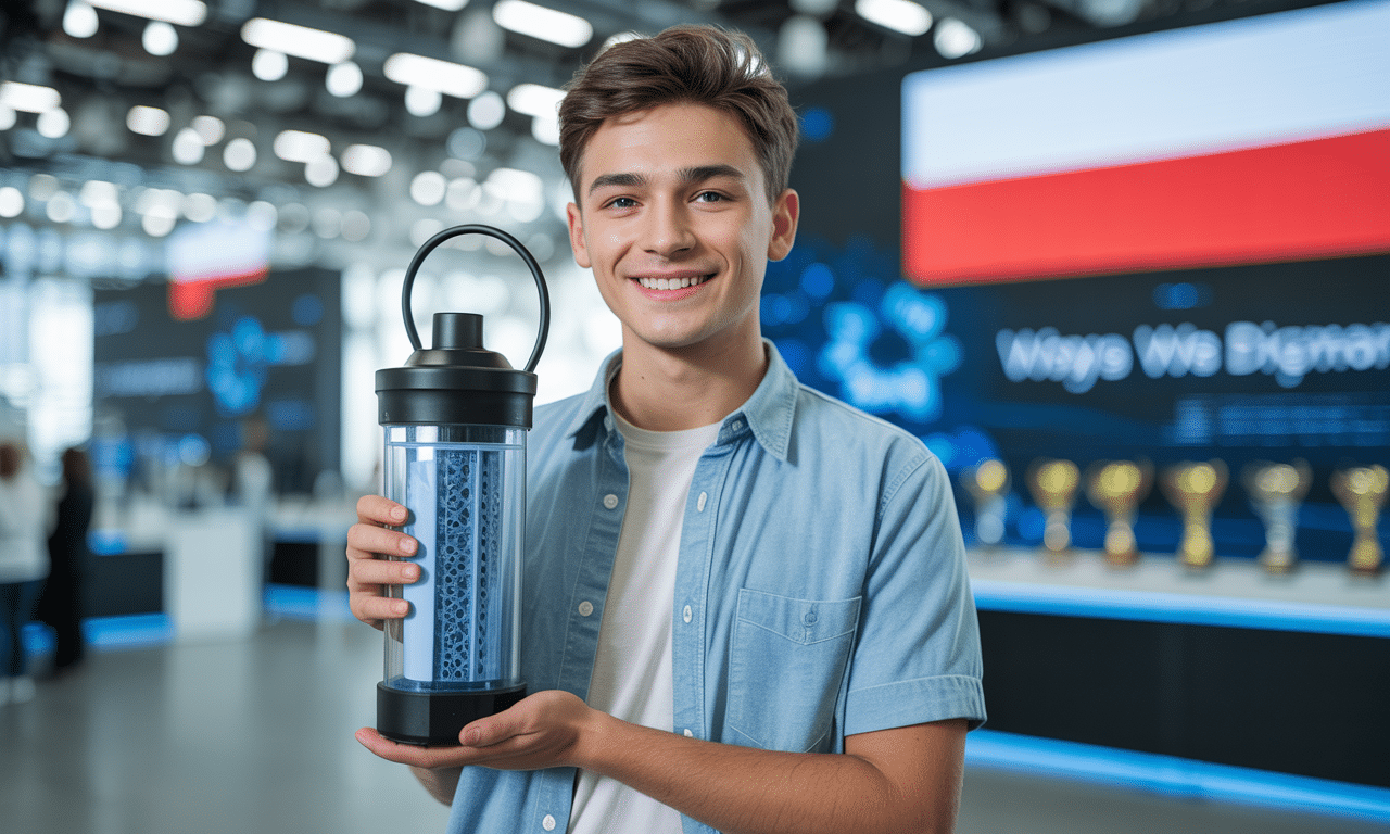 letni polski wynalazca stworzył innowacyjny filtr do wody z materiałów z recyklingu i wygrał prestiżowy konkurs na mit. poznaj jego przełomowe osiągnięcie!