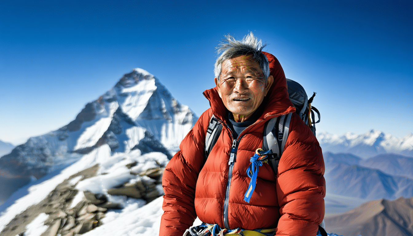 ten 70-letni alpinista z nepalu ustanowił nowy rekord świata, zdobywając mount everest po raz 27. niezwykłe osiągnięcie i inspirująca historia odwagi i wytrwałości.