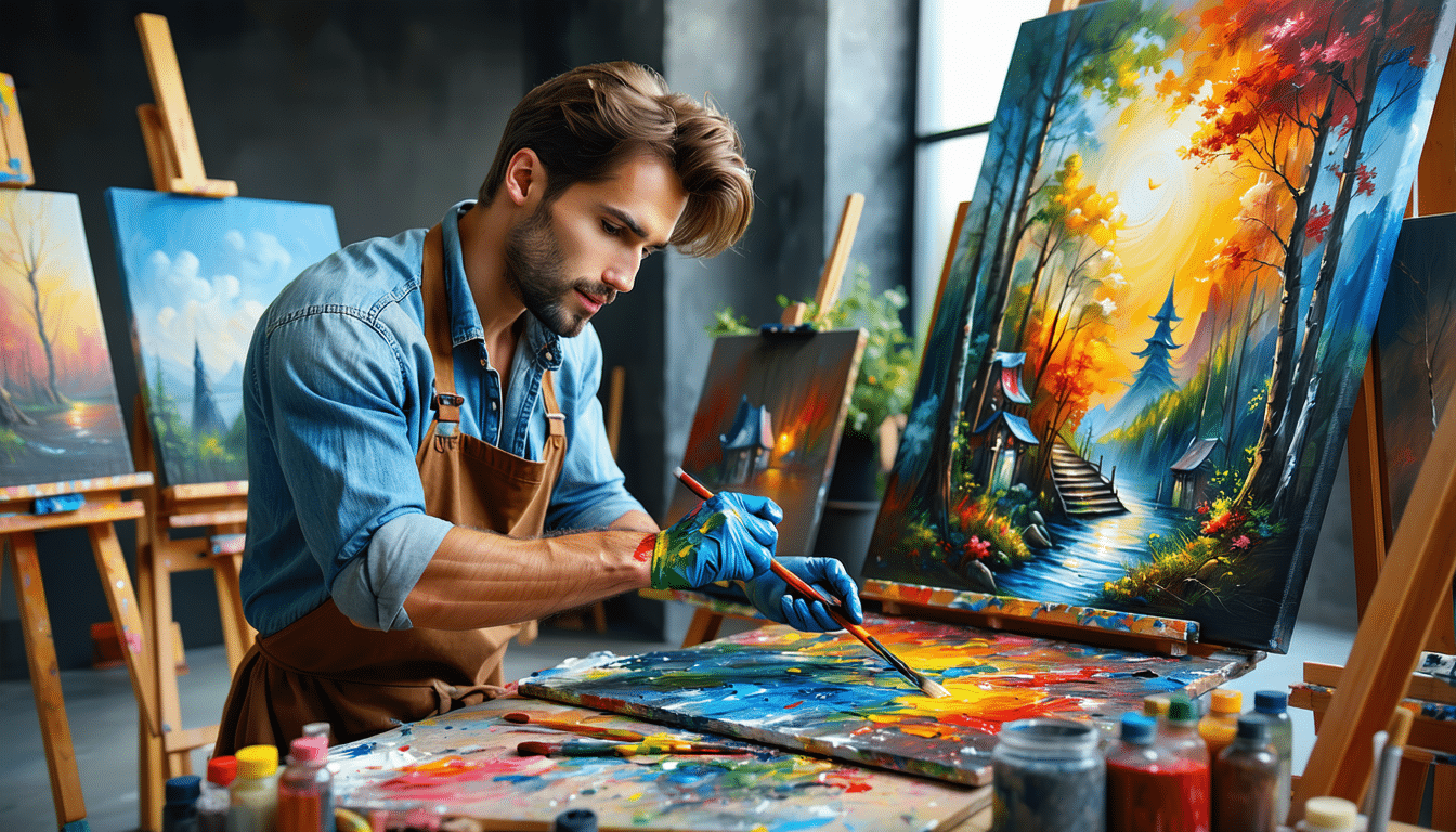 ten artysta tworzy unikalne obrazy wyłącznie za pomocą palców, a jego dzieła osiągają milionowe ceny na rynku sztuki.