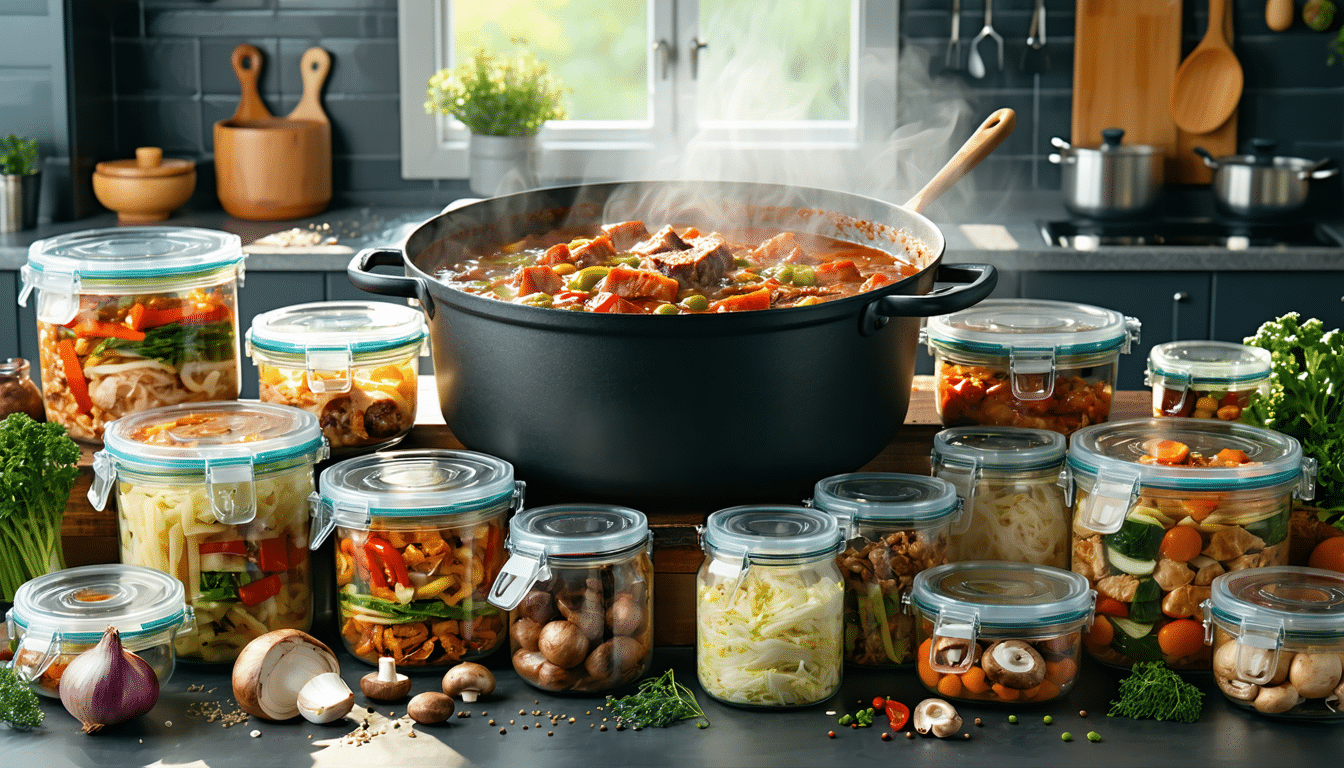 przygotowuję ten bigos raz w miesiącu i dzielę na porcje na cały tydzień – smaczny i wygodny sposób na tradycyjne polskie danie.