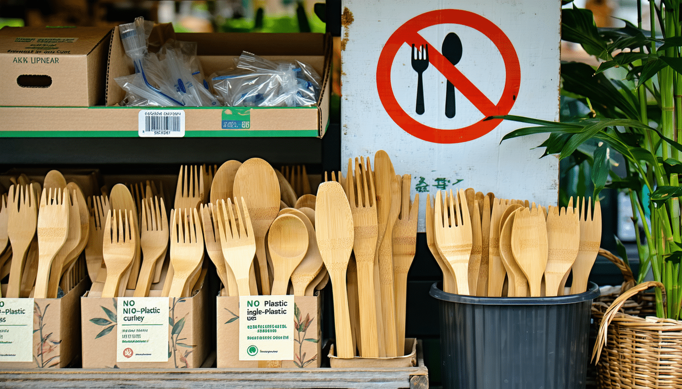 ten kraj wprowadził zakaz jednorazowych plastikowych sztućców, co spowodowało wzrost sprzedaży bambusowych o 800%.